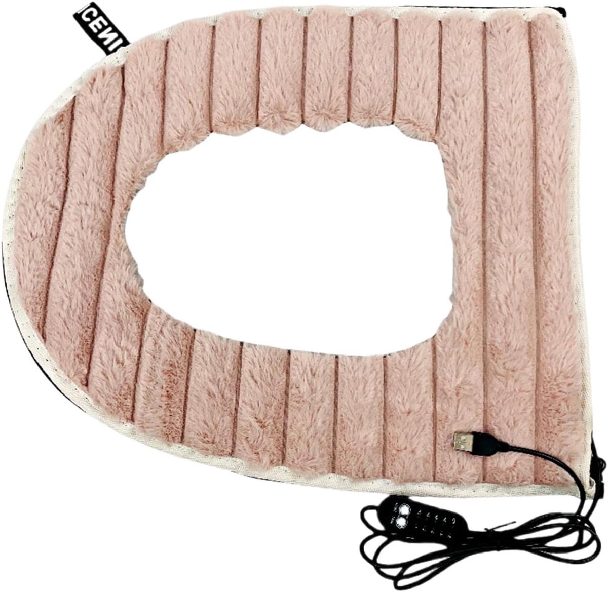Toiletzitting - Warme deksel - Comfort Verhogend - Verstelbare temperatuur - 44 x 37 cm - Roze