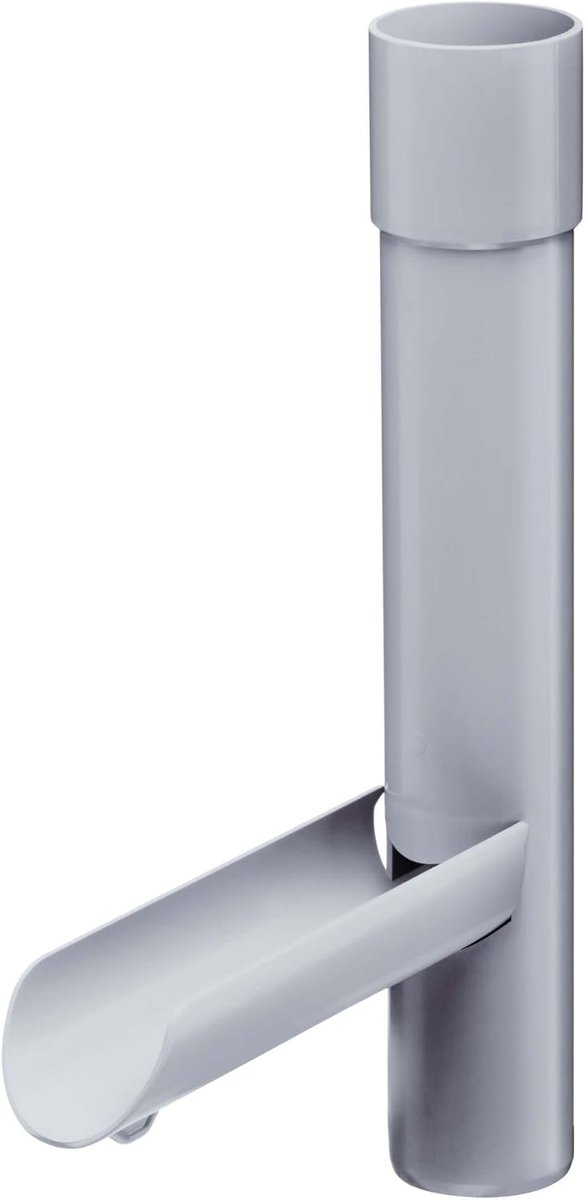 Regenwater Sleutel - Dakgoot Afsluiter - Regenwater Opvangen - PVC-U Kwaliteit - 75mm - Grijs