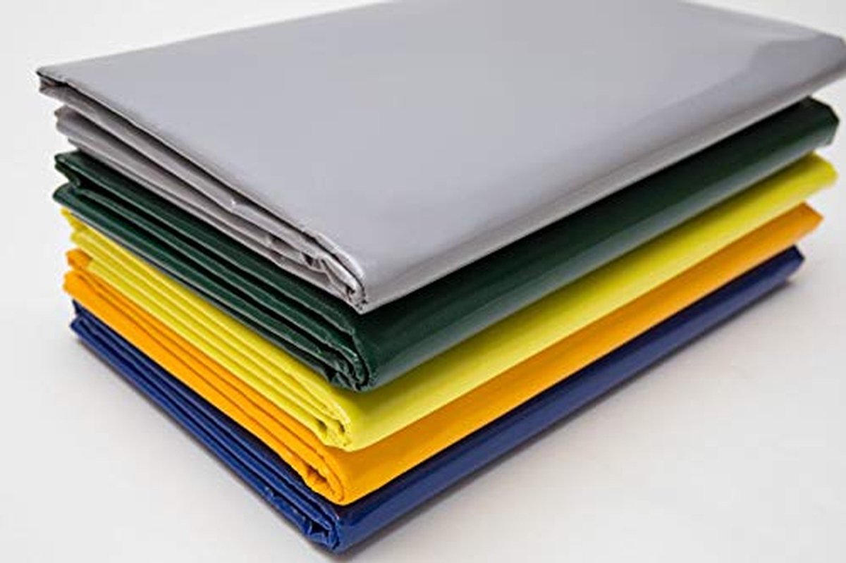 Vrachtwagenzeil PVC - Afdekzeil Industrieel - Universeel Afdekken - UV Bestendig Scheurvast - 3.2 Meter Breed - Grijs