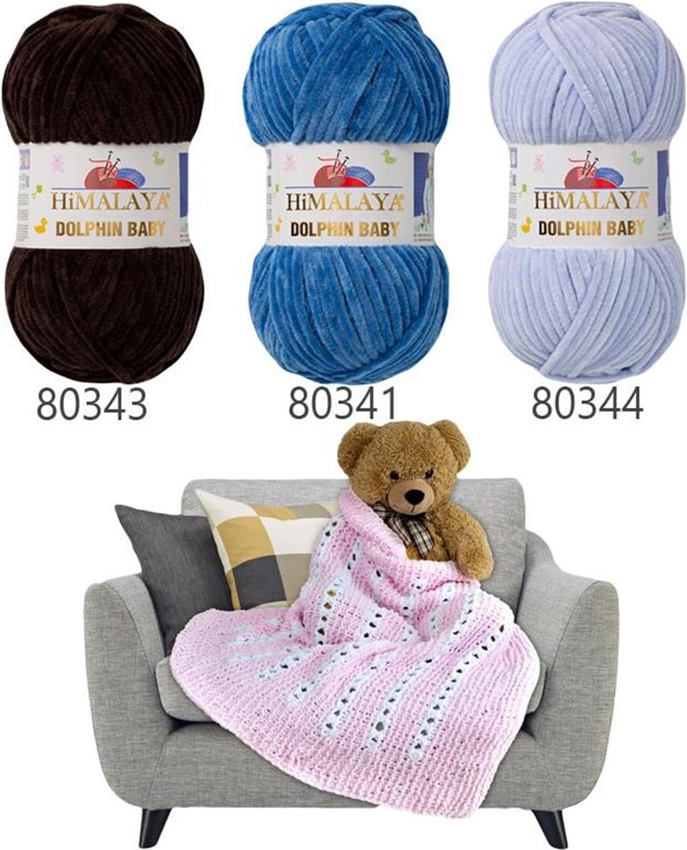 Breigaren - Dekengaren Fluweel - Zachte Babyprojecten - Hypoallergeen Garen - 100 Gram Bol - Wit