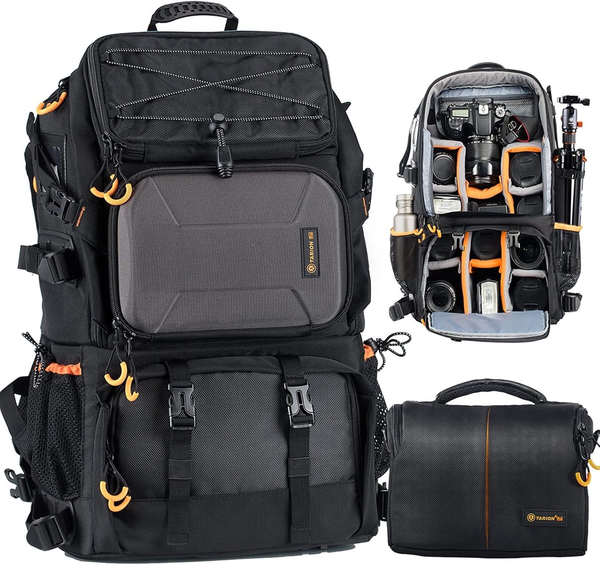 Camerarugzak 2-in-1 voor DSLR met laptopvak - 25 liter, zwart