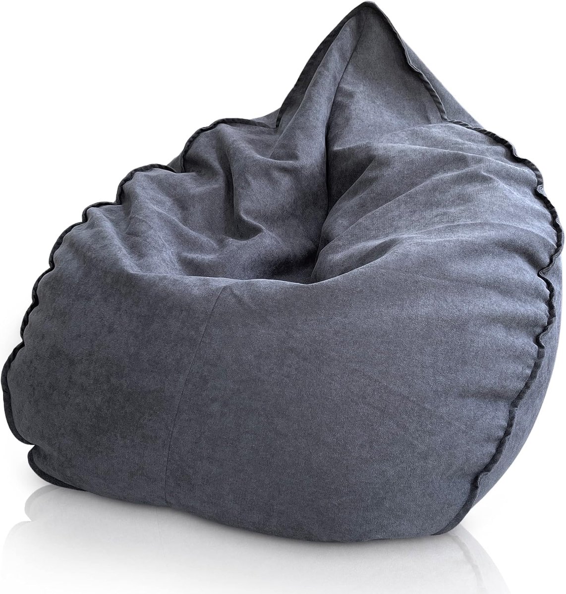 Zitzak XXL - Zitkussen Lounge - Ontspannen Zitten - Met Binnenhoes - 100x100x100 cm - Grijs