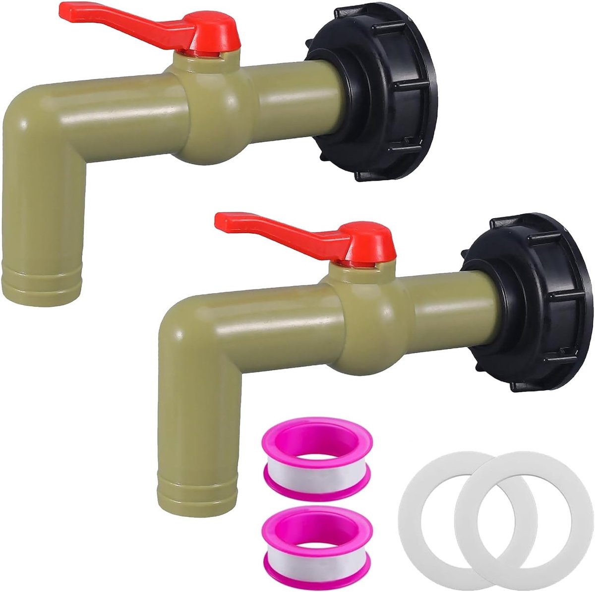 Kogelkraan Kraan - Waterreservoir Tappunt - Waterafname Regelen - Eenvoudige Bediening - 5 x 5 x 5 cm - Groen