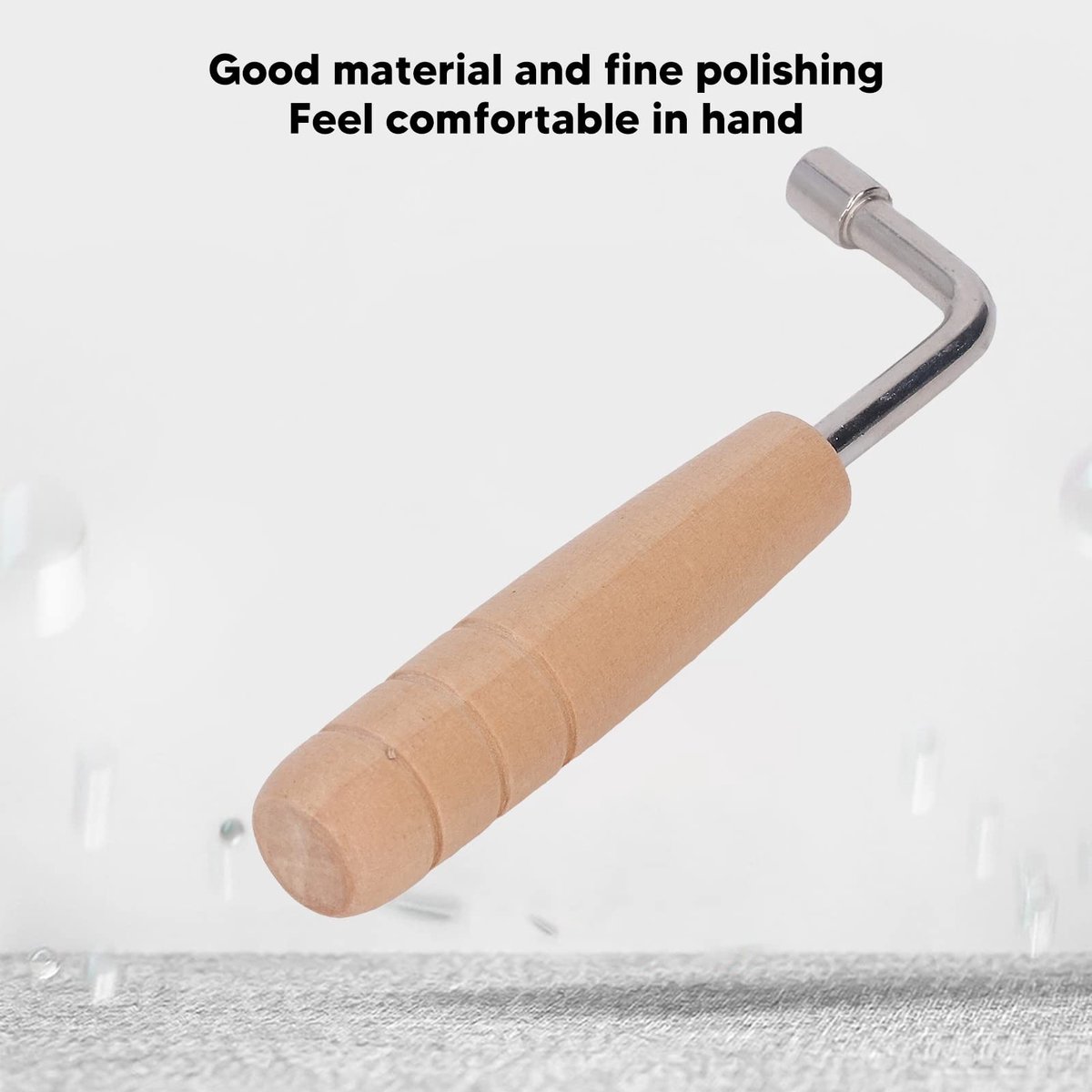 Dailygoods- Handgreep L-Vorm - Piano Afstemsleutel - Duurzaam Metaal/Hout - Lichtgewicht - Professionele Precisie - Voor Muzikanten - Afstemmingssleutel