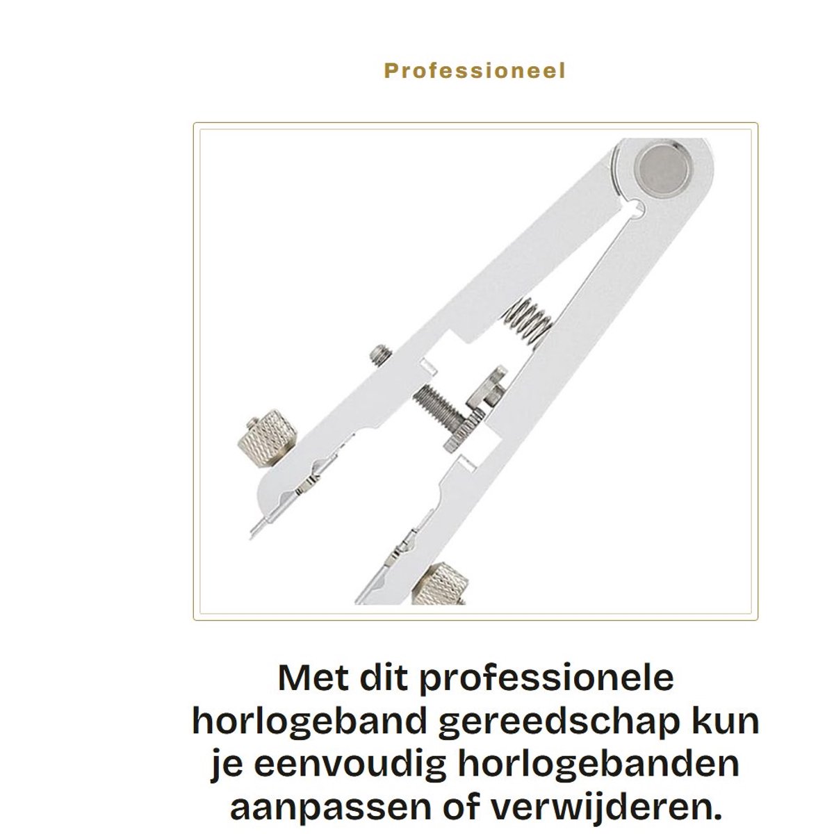 Dailygoods- Horlogeband Gereedschap Professioneel - Veertang - Armband Verwijderaar - Gereedschap voor Horlogemakers - Lichtgewicht - Duurzaam Gelegeerd Staal - Horlogegereedschap