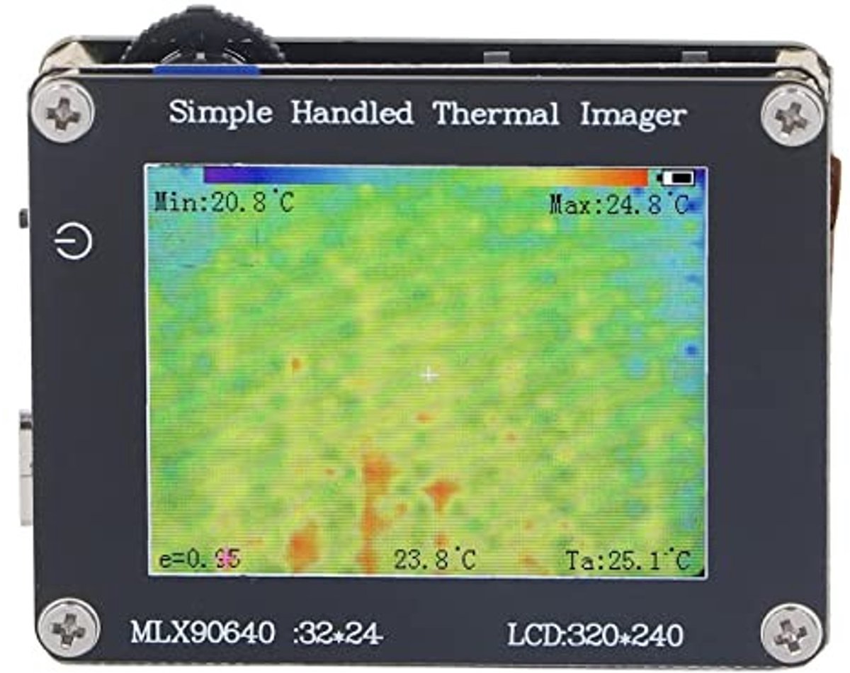 Dailygoods - Asixxsix Thermische Beeldcamera, 240 X 320 Resolutie Handheld Thermische Camera met - 40 ℃ Tot 300 ℃ Temperatuurbereik, 2 Inch Scherm, Thermische Imager Infraroodcamera