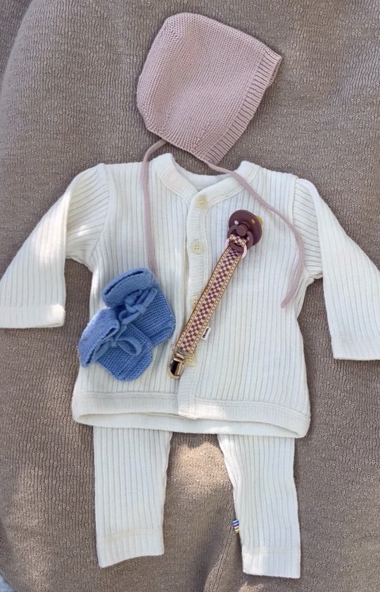 Bloom Babies - Speenkoorden Set Malibu & Ibiza - speenkoord meisje Kraamcadeau - Bibs - Speenkoord Meisje - Babycadeau Meisje - Speenkoord Stof - Clip voor speen van Bloom Babies — afbeelding 2
