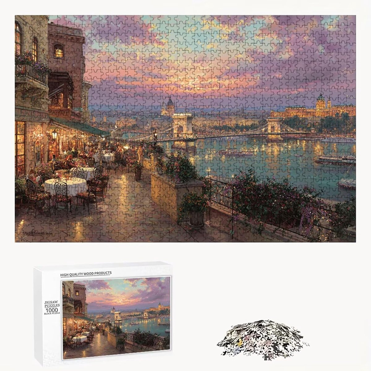 Puzzel 4000 stukjes - Legpuzzel volwassenen - Ontspanning en hobby - Premium houten materiaal - 147 x 105 cm