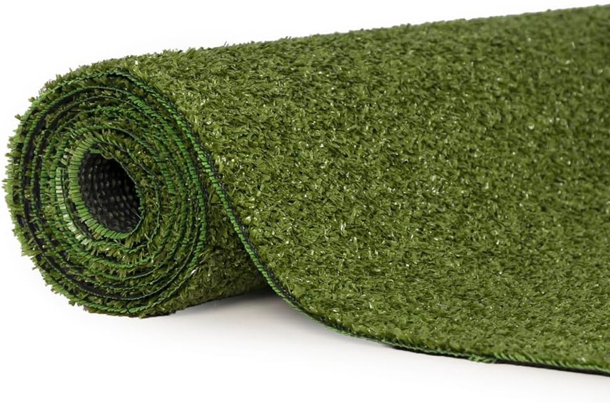 Kunstgras Tapijt - Grastapijt Balkon - Terras Aankleden - Waterdicht Antislip - 150 x 450 cm - Groen