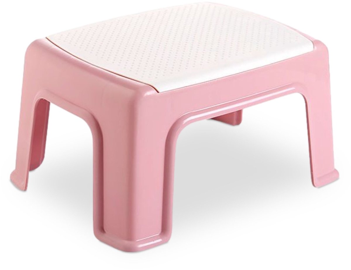 Opstapje Roze Klein - Krukje Kinderen - Krukje - Opstapkrukje Keuken - Krukje Badkamer -Toilet - Kinder - Opstapje Kind - Opstapjes - Opstapje keuken - Trapje