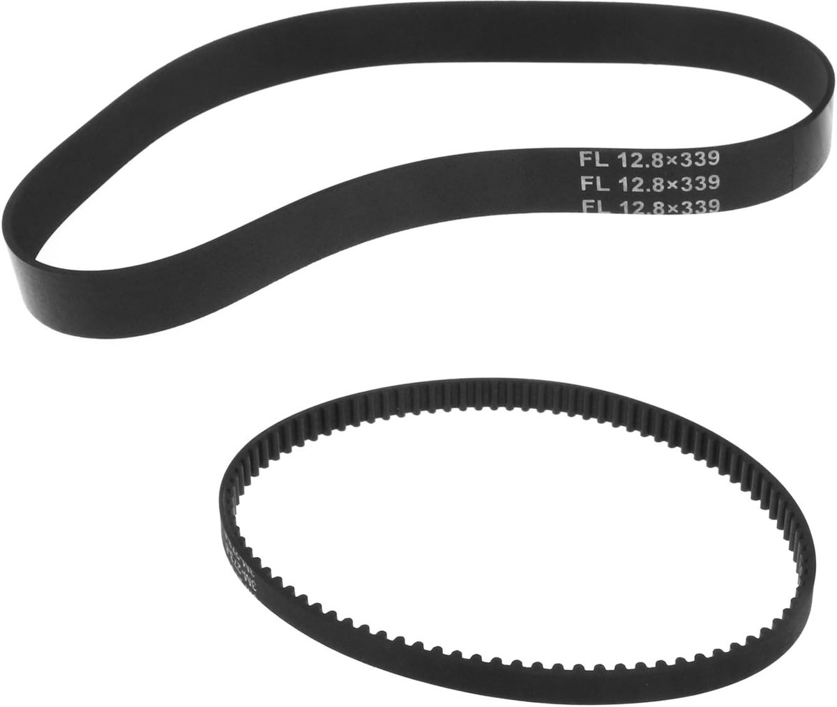 Dailygoods- Aandrijfriem Set 2 Stuks - Vervangende Aandrijfriem 3M-273/FL12.8x339 - Compatibel met Vax Platinum Power Max - Rubber - Duurzaam en Flexibel - Stofzuigerriem