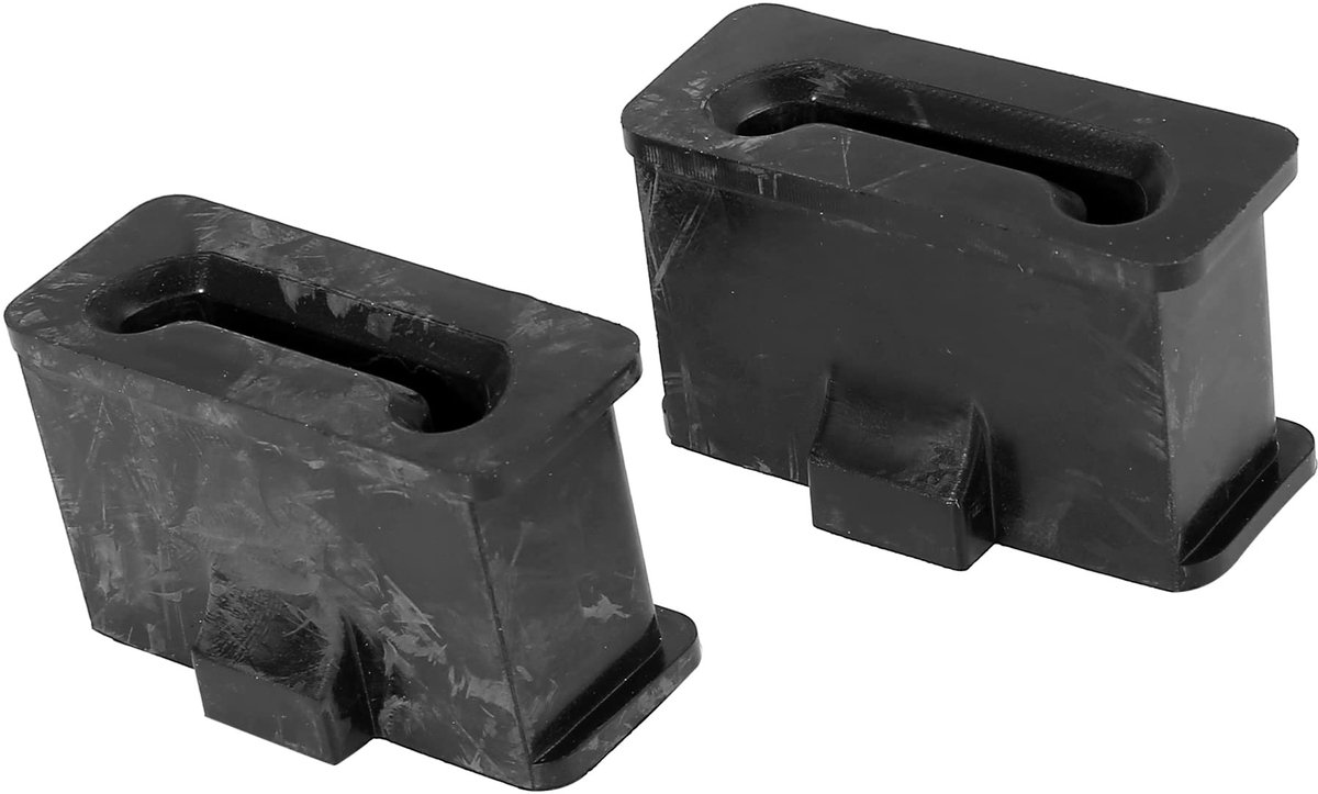 Dailygoods- Geluiddemper Houder - Motorfiets Beugel - Set van 2 - Compatibel met Harley-Davidson FLT 85-17 - Duurzaam - Lichtgewicht - Uitlaatbeugel