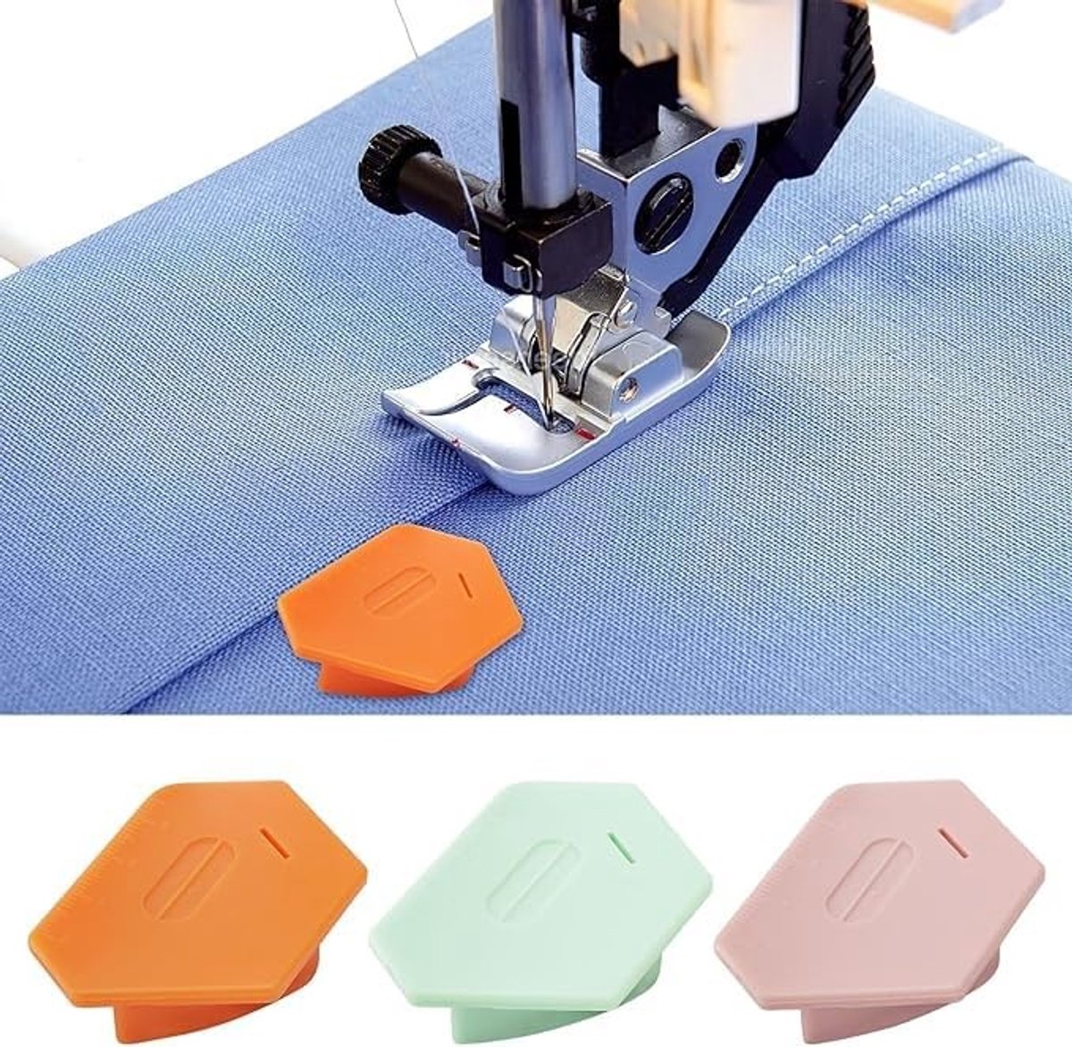 Dailygoods- Naadgeleiding Magnetisch - Multifunctionele Zoom - Positioneringslinialen - Polygoondesign - Kunststof - Sterke Magnetische Absorptie - Naaiaccessoires