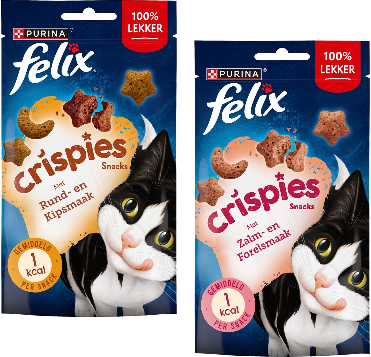 Felix Crispies - Kip & Rund - 3 x 45 g
