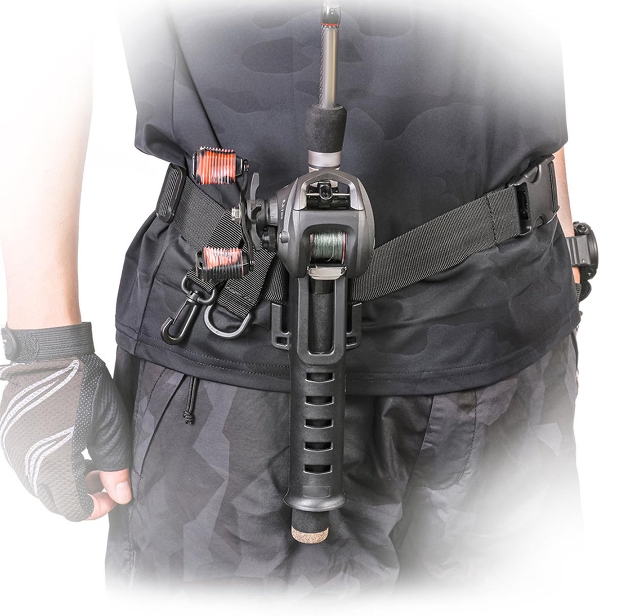 Dailygoods- Hengelholster Verstelbare Taille - Hengelhouder - Waadriemen - Outdoor - Surfkajak - Geschikt voor Draaiende Werpmolen