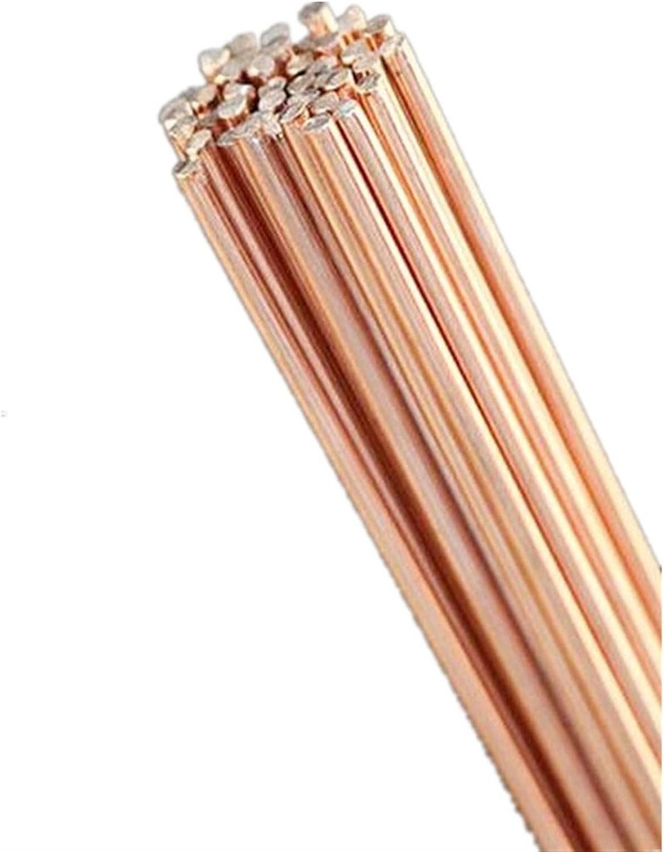 Elektrode - Lasdraad - Koper Lassen - Geen Fluxpoeder Nodig - 500 mm - Zilverkleurig