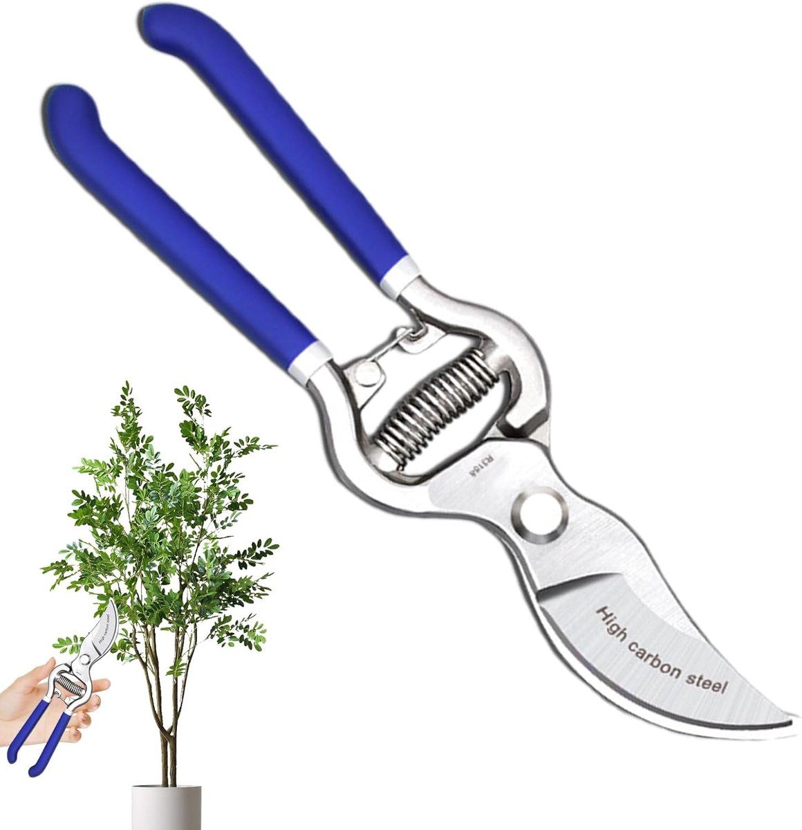 Tuinschaar Snoeischaar - Handgereedschap Snoeien - Tuinonderhoud Snoeien - Roestbestendige Koolstofstaal - 22 cm Bladlengte - Veelkleurig