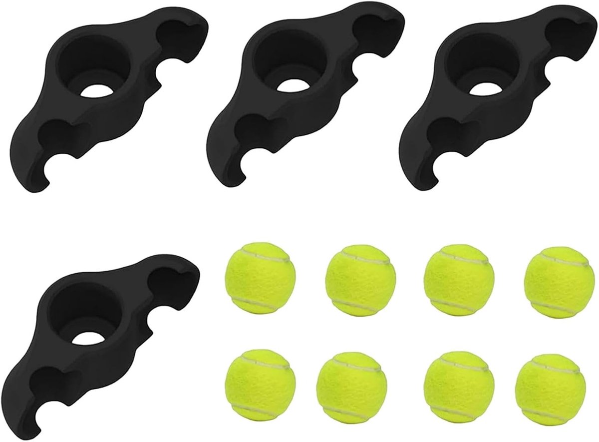 Fiets Trainer Adapters - Stabiliteit Voetstukken - Indoor Fietsen - Schokabsorberend Ontwerp - 8 Ballen - Veelkleurig