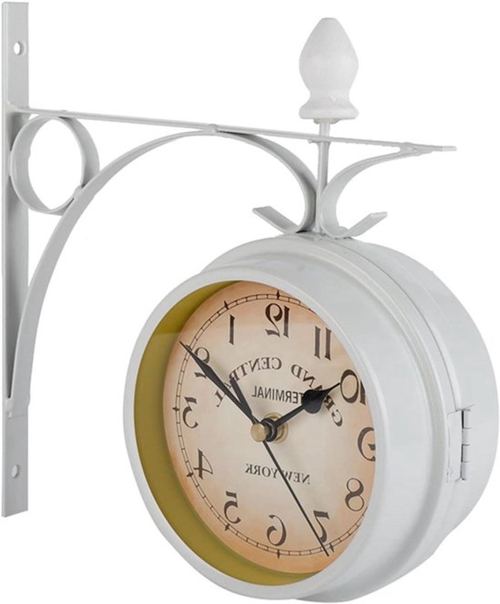 Retro wandklok voor woonkamer en keuken dubbelzijdig