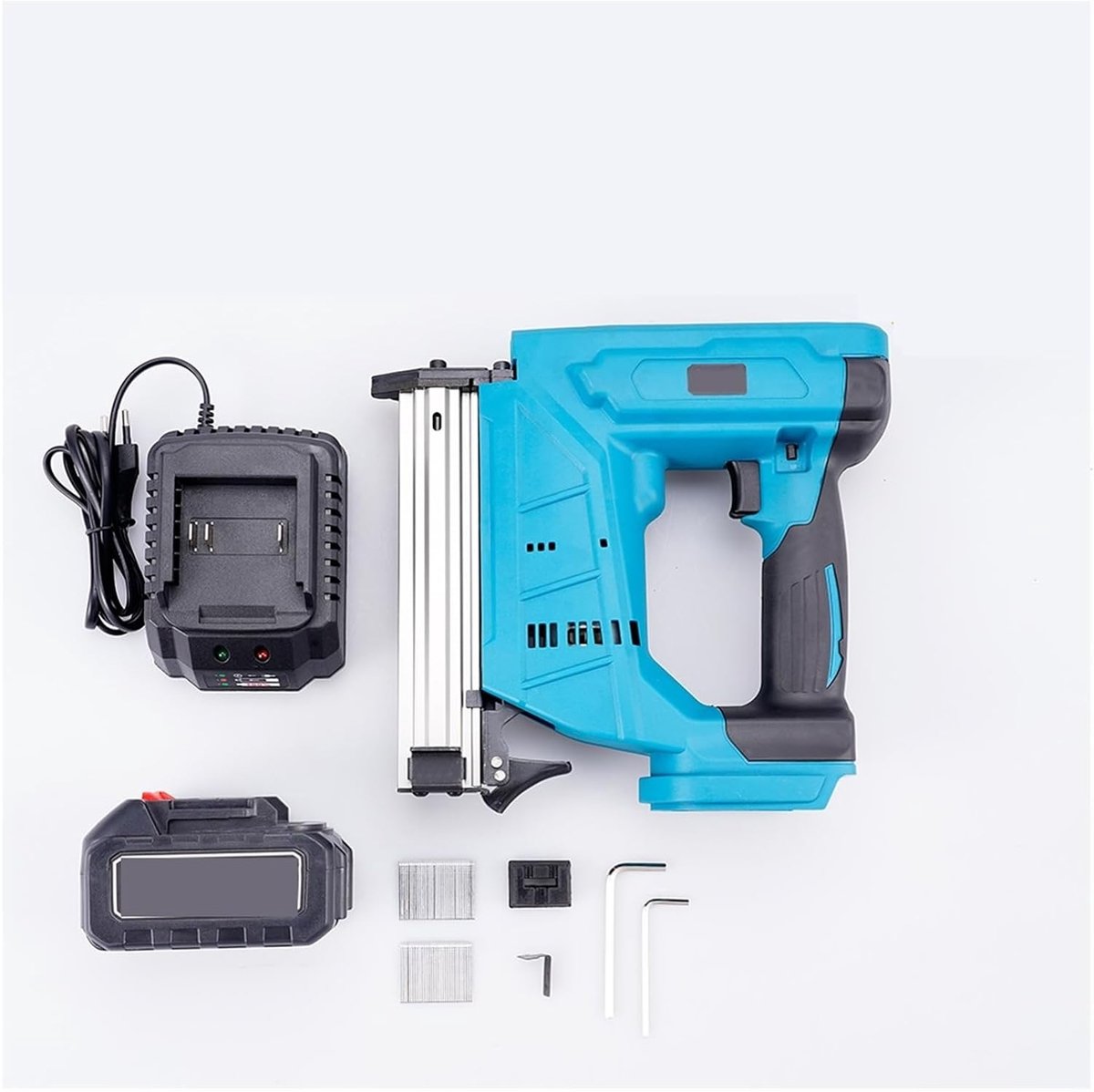 Elektrische Tacker - Nietpistool - Meubels Maken - Continu Vuren - 30mm Nagels - Zwart