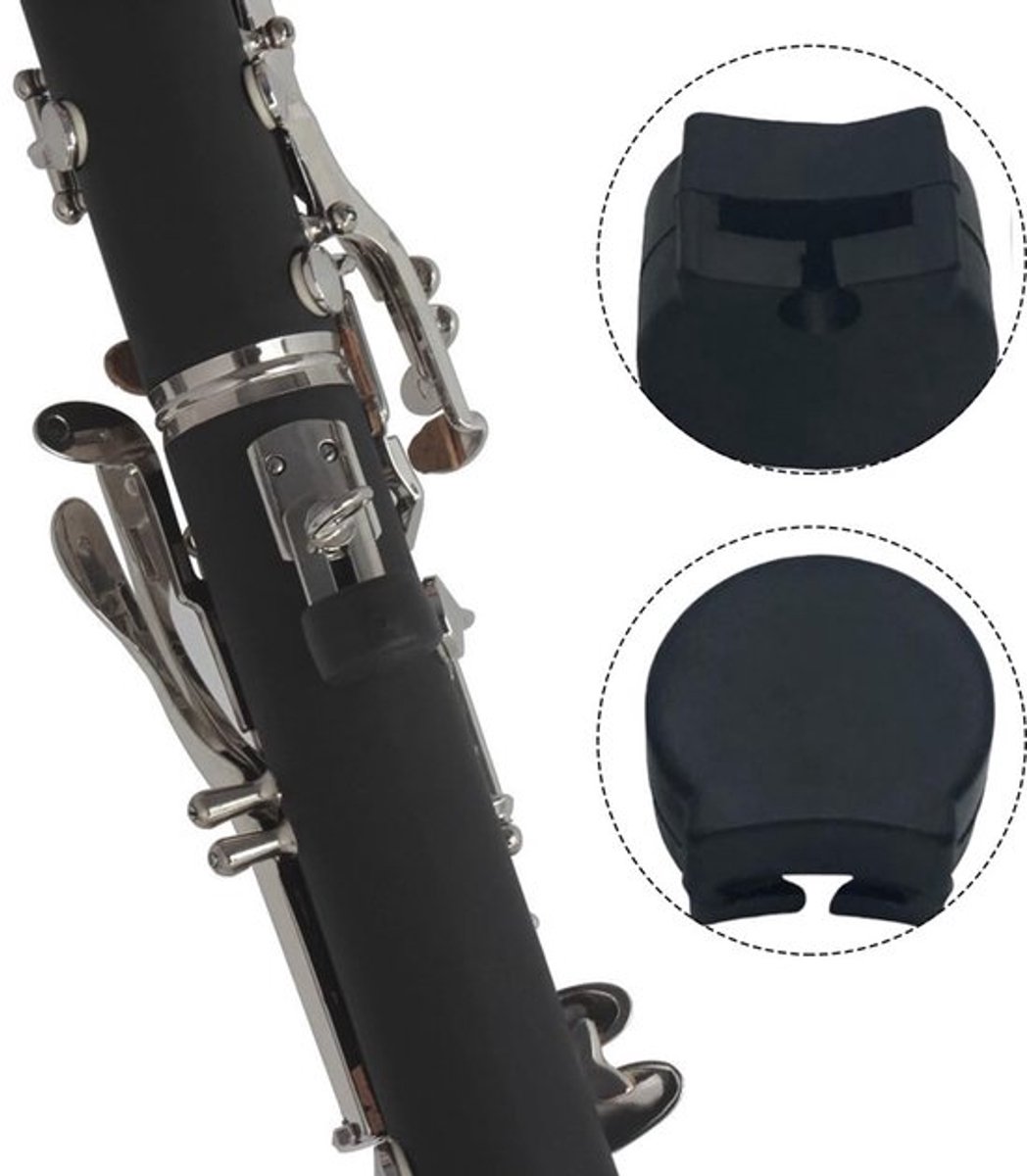 Ergonomische rubberbeschermers voor klarinet bij MTTProducts