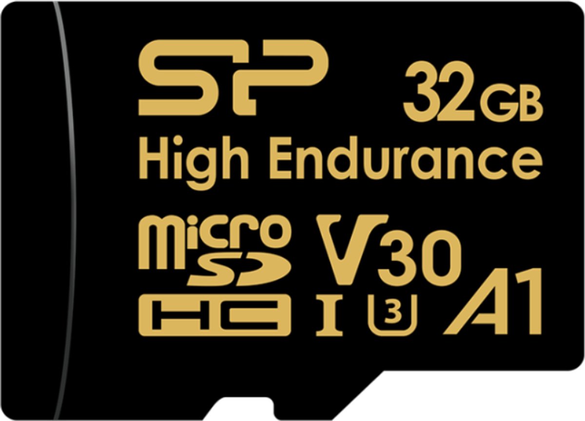 Micro SD-kaart 32GB - Silicon Power High Endurance microSDXC - Voor 24/7 Opnemen Dashcam en Beveiligingscamera