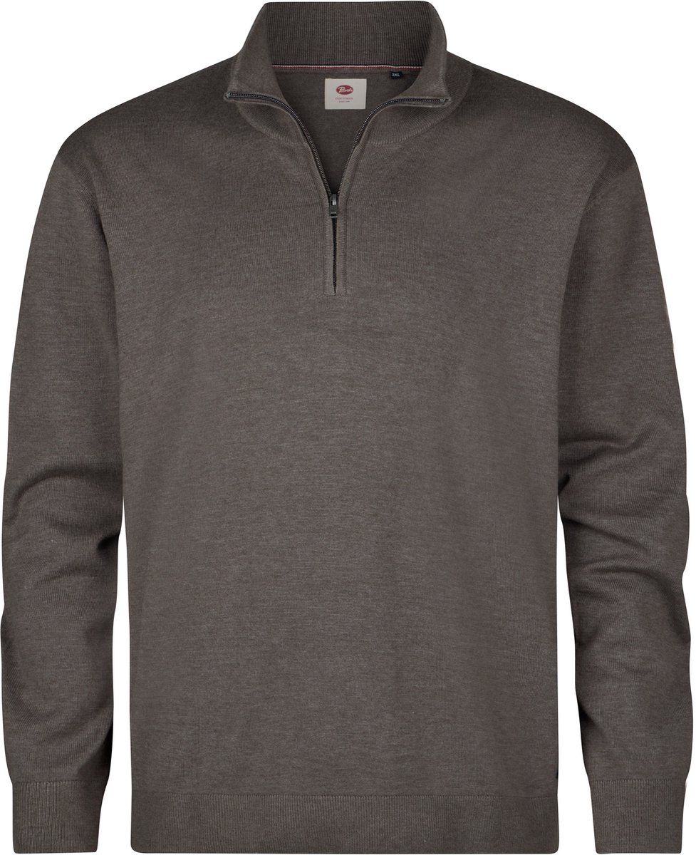 Petrol Industries - Heren Plus Size gebreide trui met rits steelridge - Groen - Maat 6XL