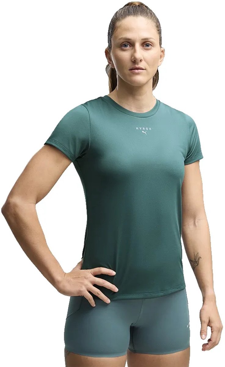 Puma X Hyrox Poly Graphic T-shirt Met Korte Mouwen Vrouw Herb Garden