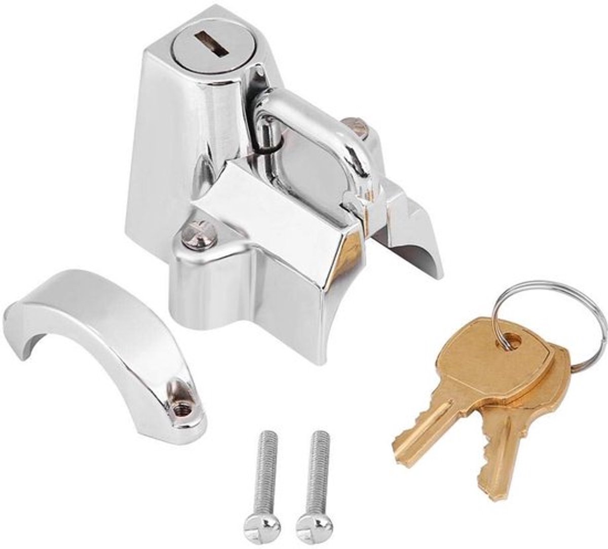 Dailygoods- Motorhelmslot Premium Kwaliteit - 2 - Roestvrij Staal