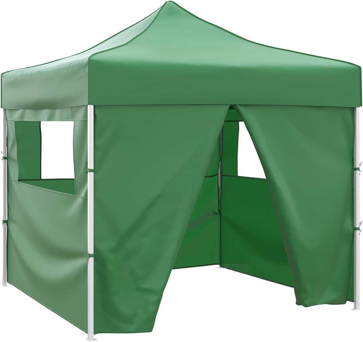 Pop-up partytent - Feest tent - Buitenfeest organiseren - Snel op te zetten - 291 x 291 cm - Groen