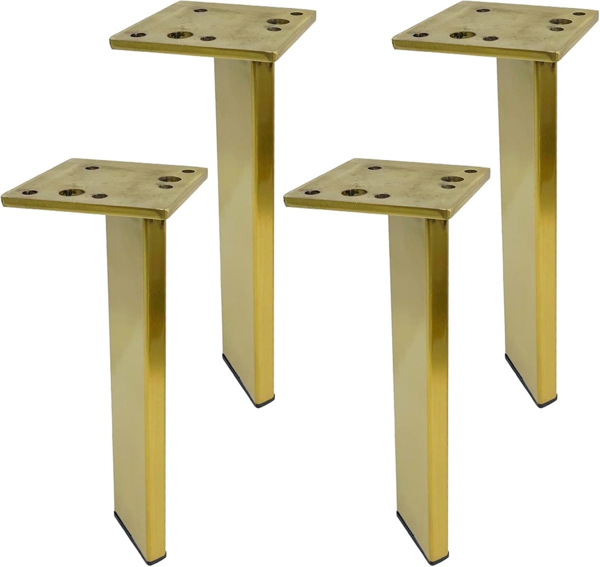 Meubelpoten Set - Tafelpoten - Meubels Verbouwen - Sterk Draagvermogen - 30 cm Hoog - Goud