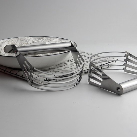 Deegmixer - Bakgereedschap - Bakken Maken - Roestvrij Staal - 13 cm Lengte - Zilver — afbeelding 5