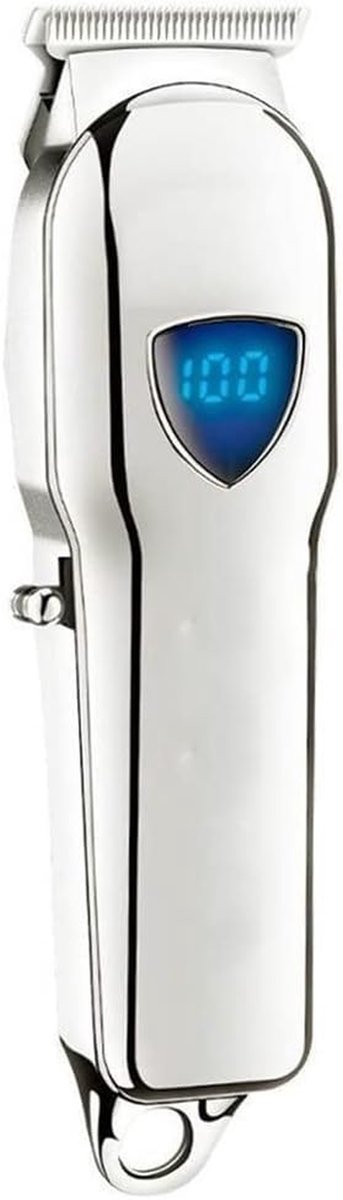 Haartrimmer Baardtrimmer - Professionele Klipper - Thuis Kapsel Maken - Stille Motor - 40mm Snijblad - Zilver