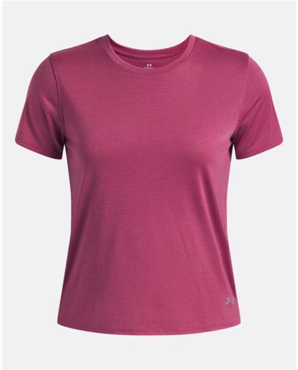 Under Armour UA Launch Shortsleeve Dames Sportshirt - Roze