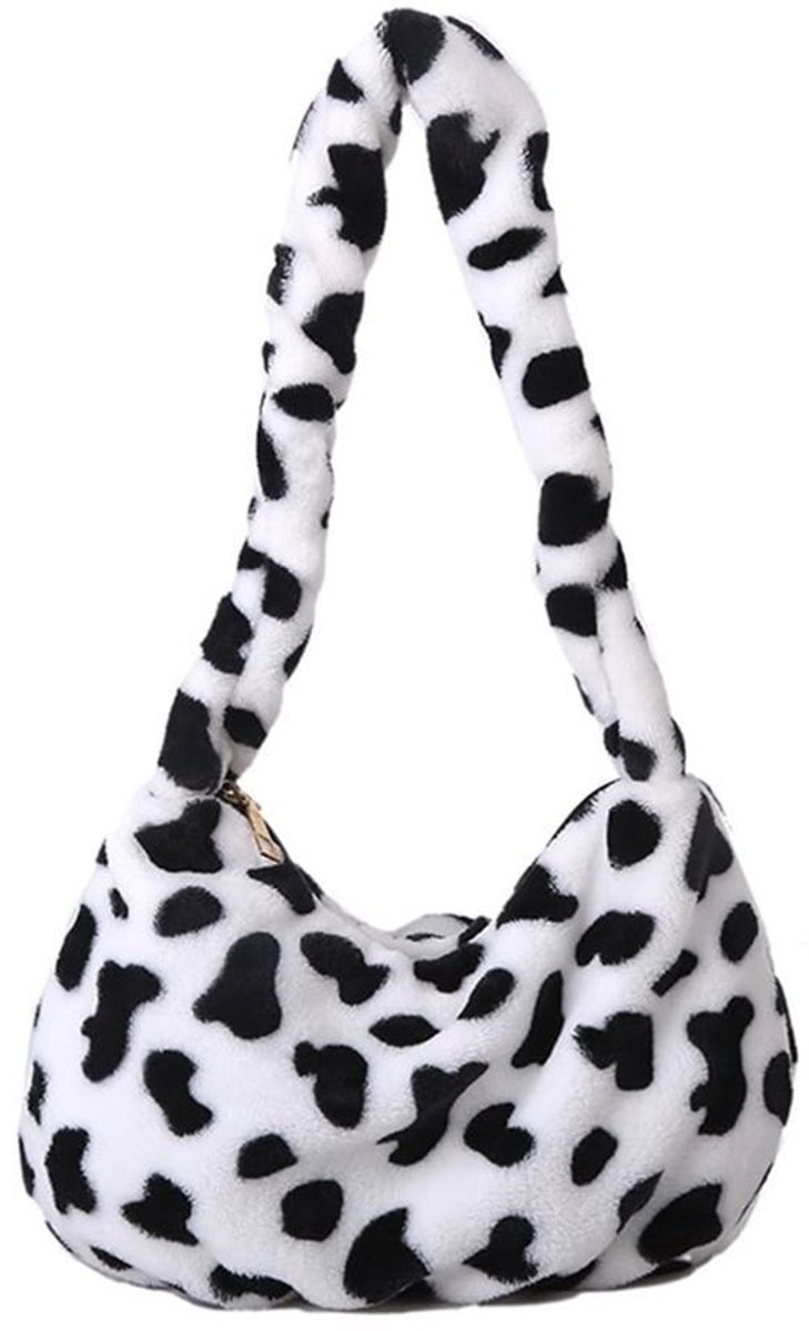 Virtubuy - Pluche Schoudertas - Meisjes Handtas - Fluffy Crossbody Tas - Multicolor