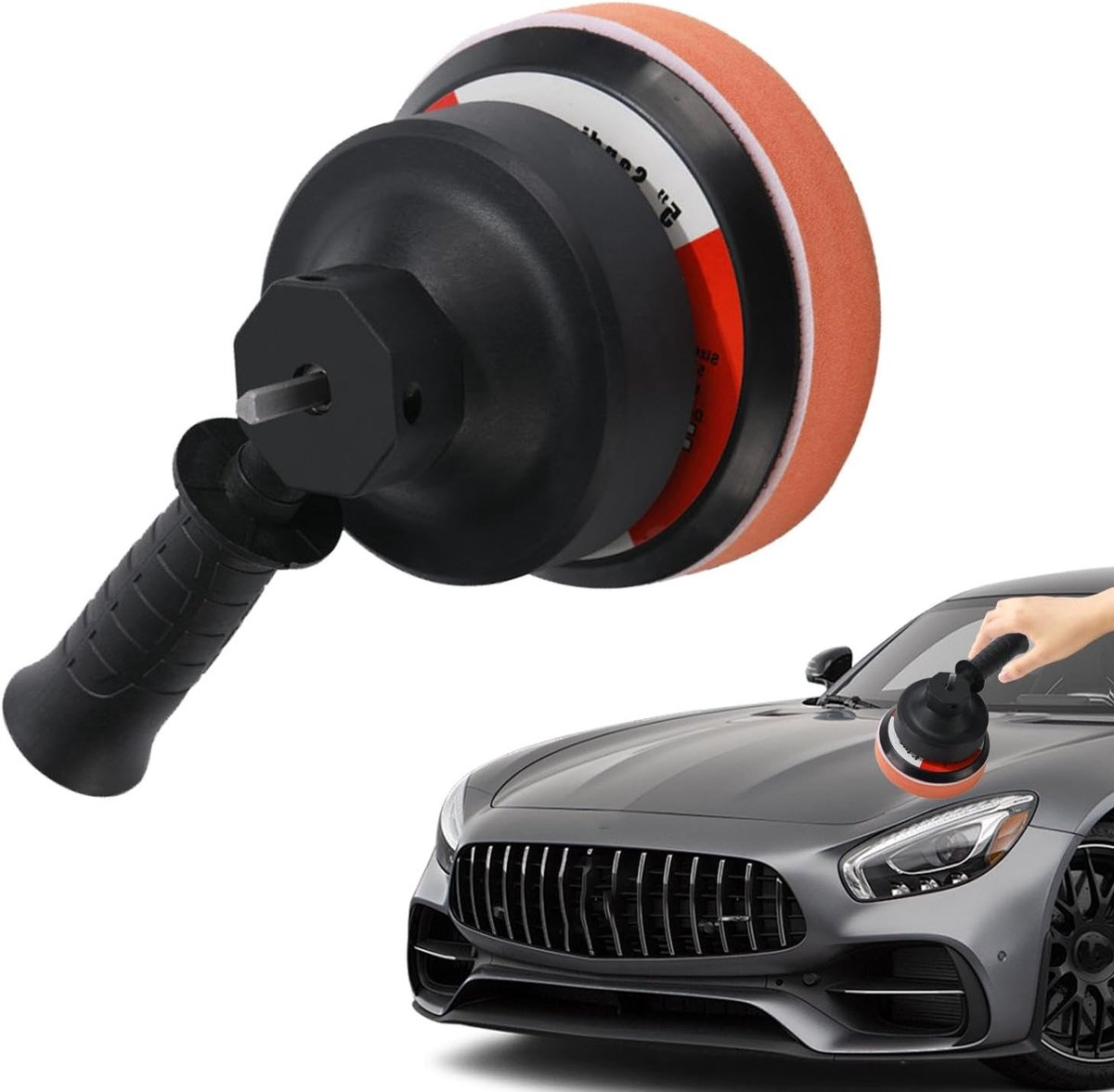 Vloer Polijstmachine - Auto Polijstmachine - Auto Glans Herstellen - Variabele Snelheid - 12 cm - Zwart
