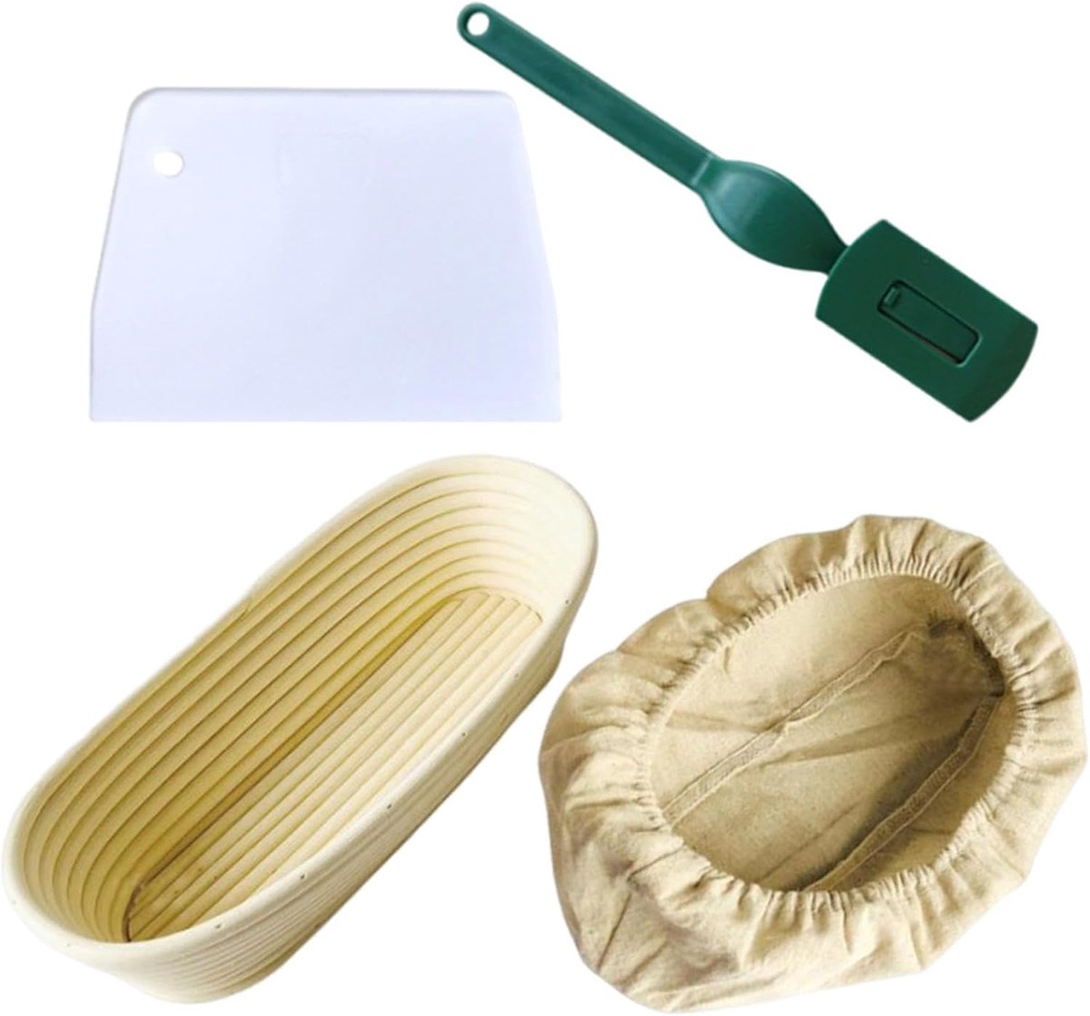 Brood Rijs Manden - Zuurdesem Bakvorm - Zuurdesem Brood Maken - Handgemaakt Rattan - Medium 21 cm - Natuurlijk