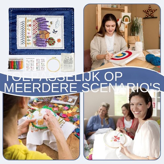 Handborduurboek Stof - Knutselboek Patronen - Creatieve Projecten - Progressieve Leermethode - 23 cm - Niet gespecificeerd — afbeelding 3