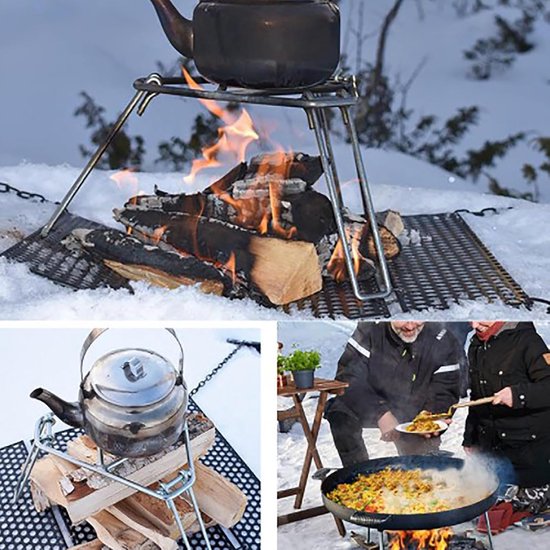 Camping Statief - Kookrek Outdoor - Buiten Koken - Opvouwbaar Ontwerp - 22.5 x 20 cm - Multi kleuren van Camping — afbeelding 5