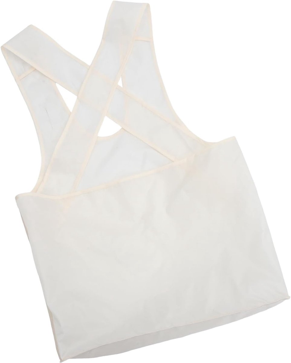 Droogschort met Zak - Kleding Schort - Wassen en Opbergen - Robuust Oxford Materiaal - 80 x 50 cm - Wit