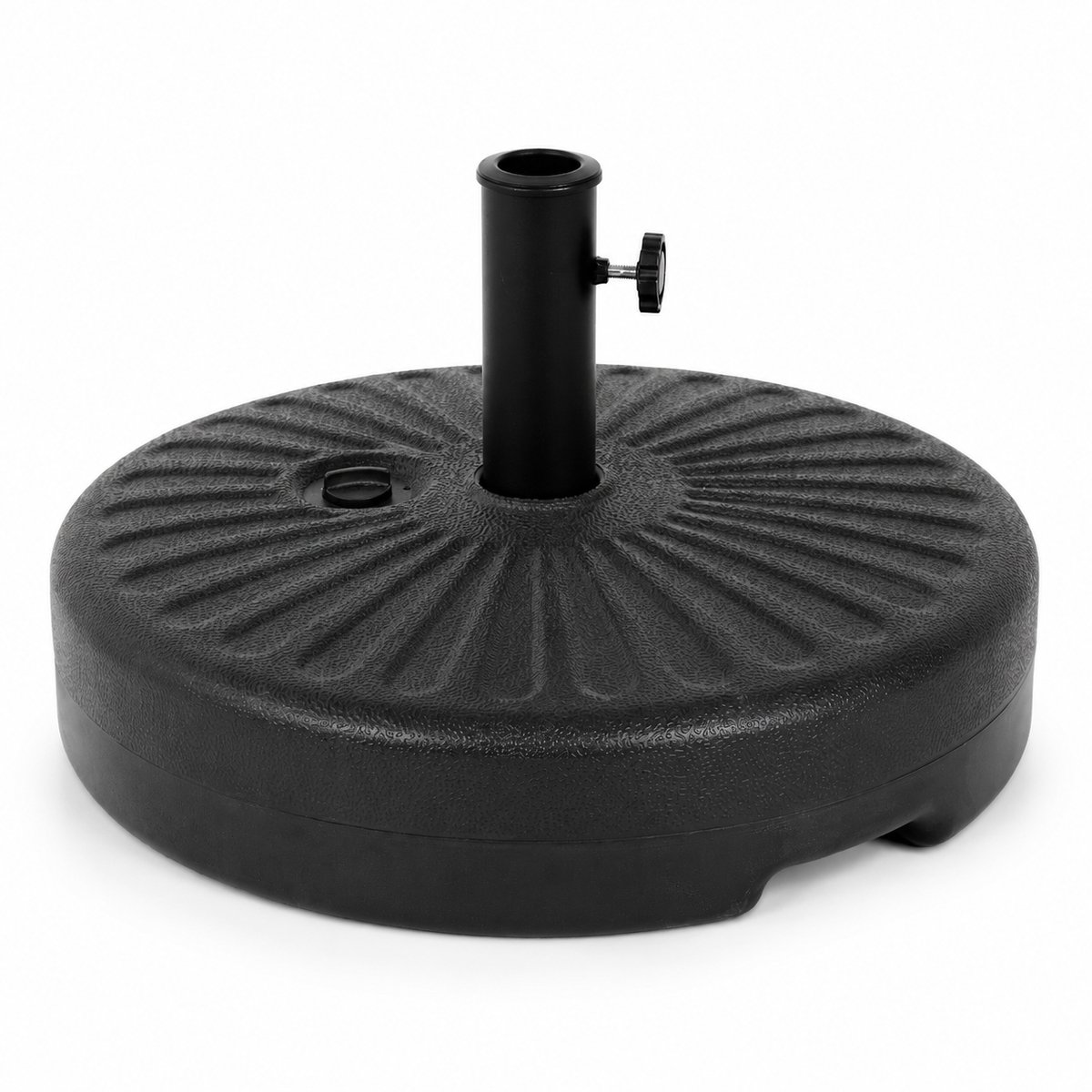 Parasolvoet Vulbaar met Water of Zand - tot 37,5 kg - Ø 35-48 mm - Zwart