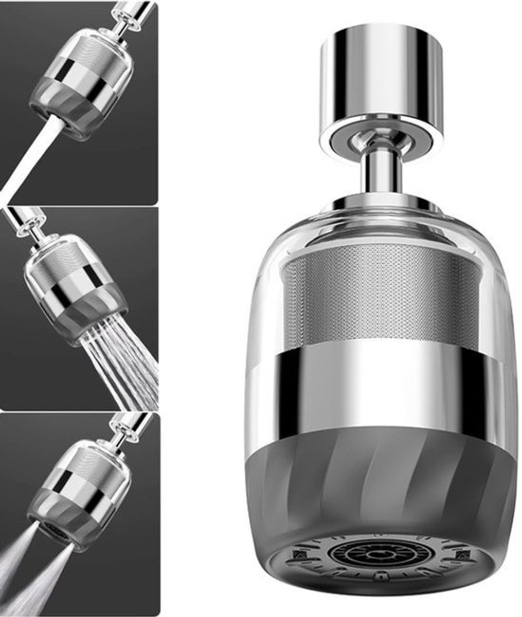 IMstore - 360° Rotable Kraanjet - 3 Modus Badpuist