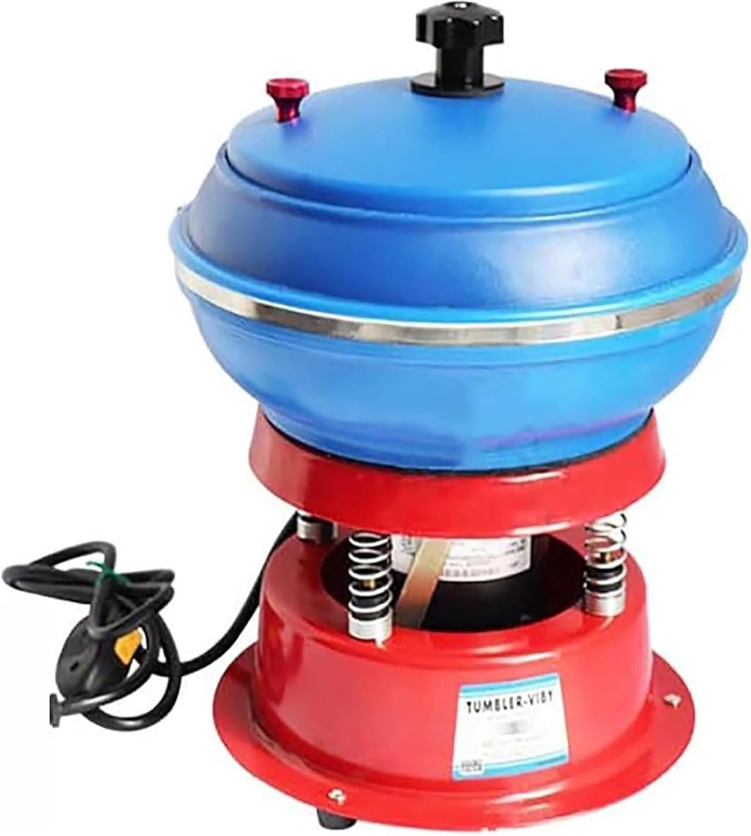 Elektrische polijstmachine - Steenbeker - Sieraden maken - Hoogfrequente trillingen - 28 cm breed - Zwart