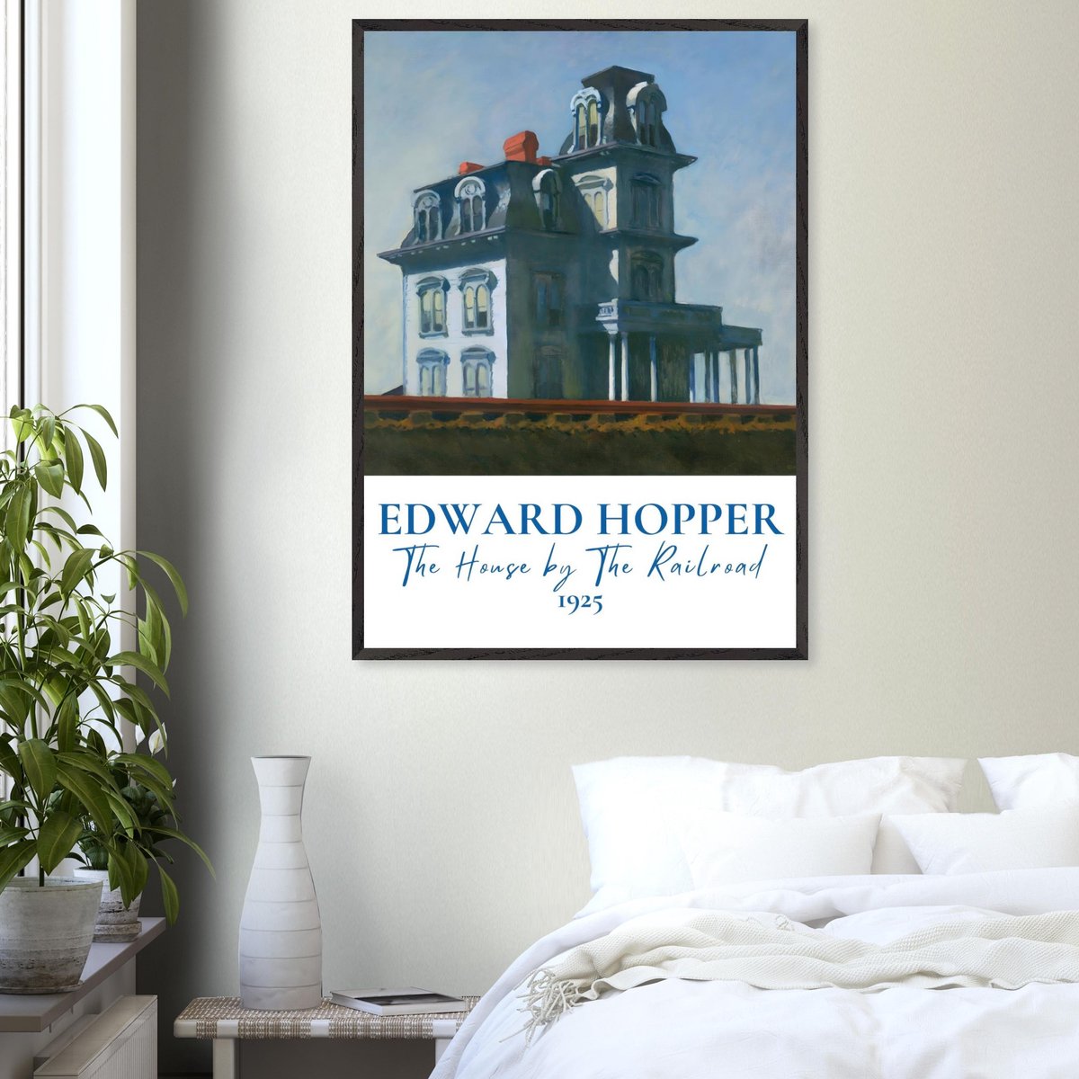 Edward Hopper - The house by the railroad Poster 30x40 cm - exclusief lijst