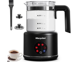 Elektrische Melkopschuimer - Glas - 6-in-1 Functie - Vaatwasmachinebestendig - Voor Koffieliefhebbers
