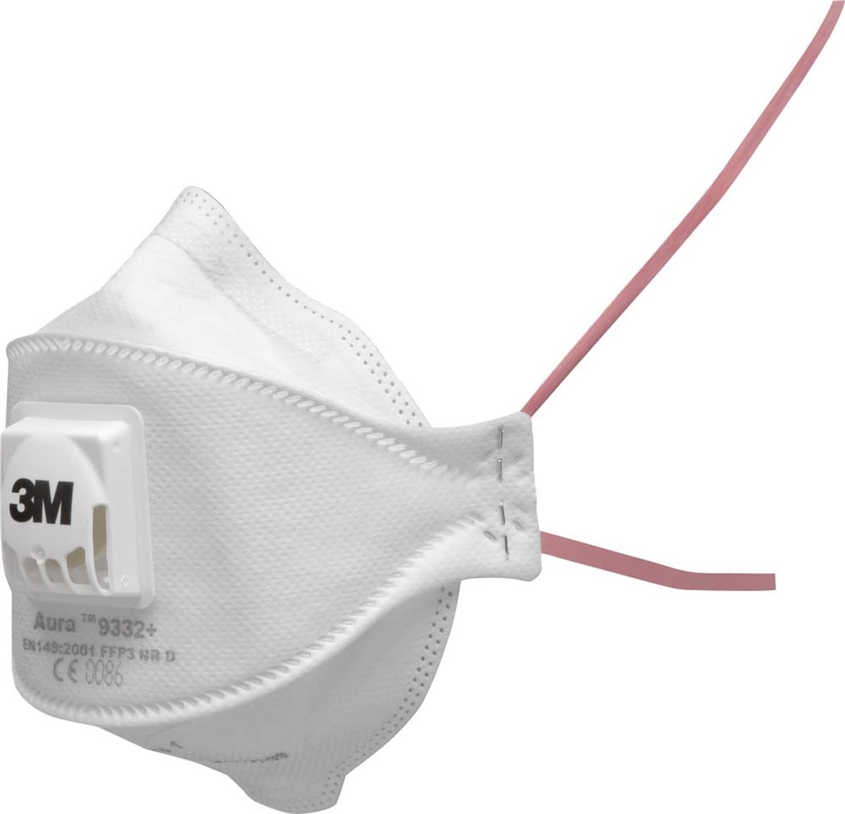 Stofmasker - Ademhalingsmasker - Stof en dampen - Met ventiel - 10 stuks - Wit