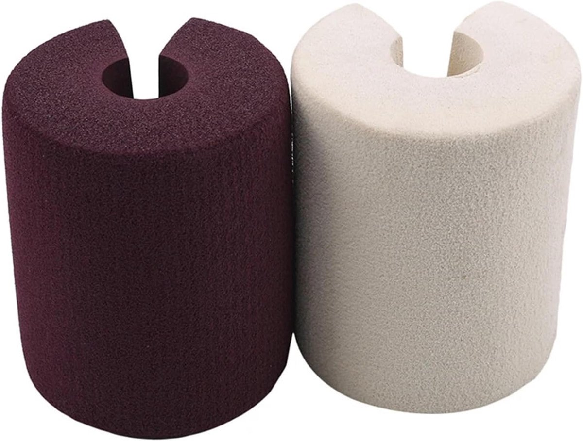 Baby Veiligheid - Deurstopper - Kinderen Beschermen - Zacht EVA Materiaal - 9 cm Lengte - Bruin