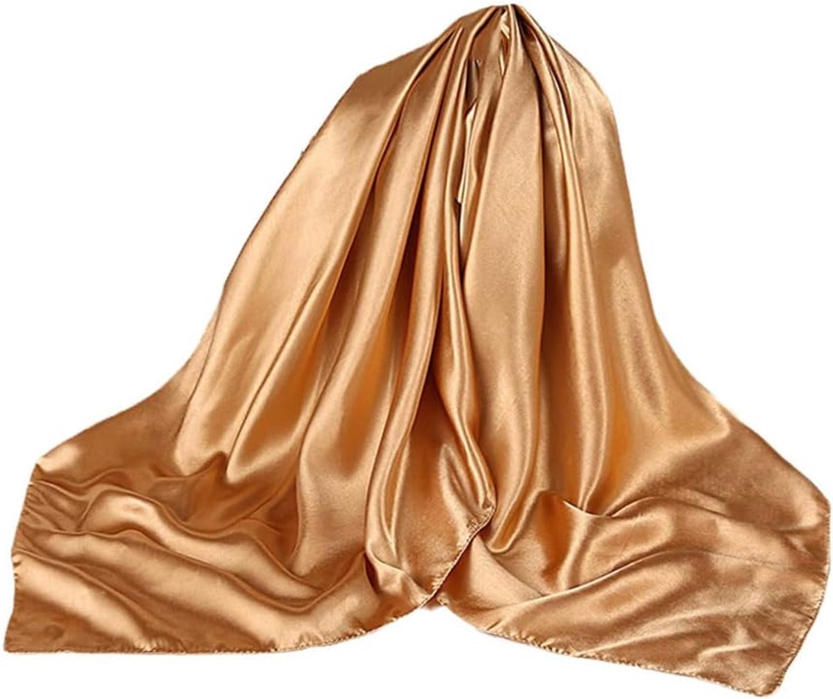 Dames Hoofddoeken - Sjaal Foulard - Stijlvol Dragen - Zija-achtig Satijn - 90x90 cm - Effene Kleur
