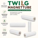 Verpakking van de TWILG Magnettube, met focus op veilige verzending, schokbestendigheid en breukpreventie.