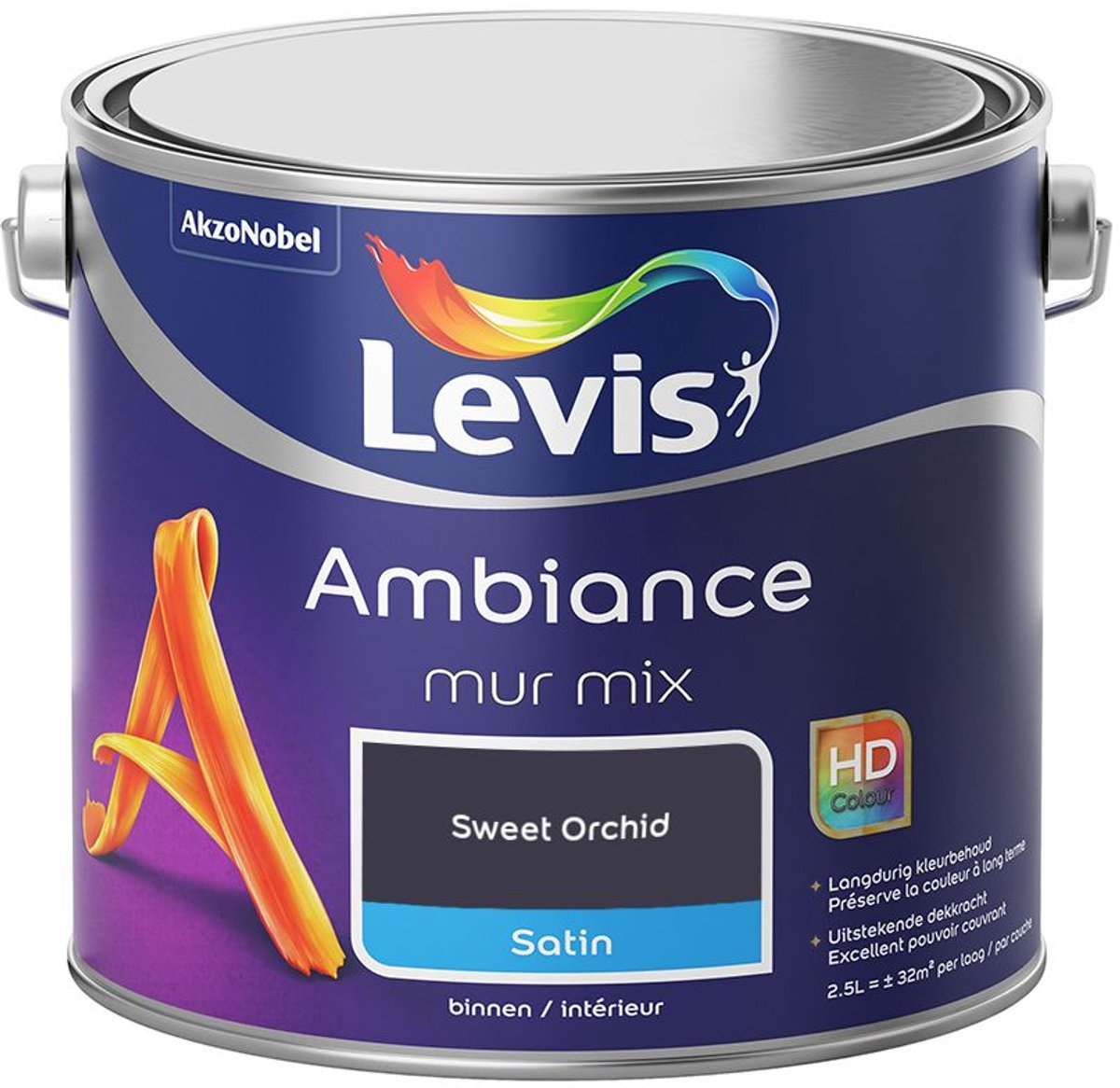 Levis - Ambiance Mur Satin Mix - Sweet Orchid - Mengverf - 2,5 L